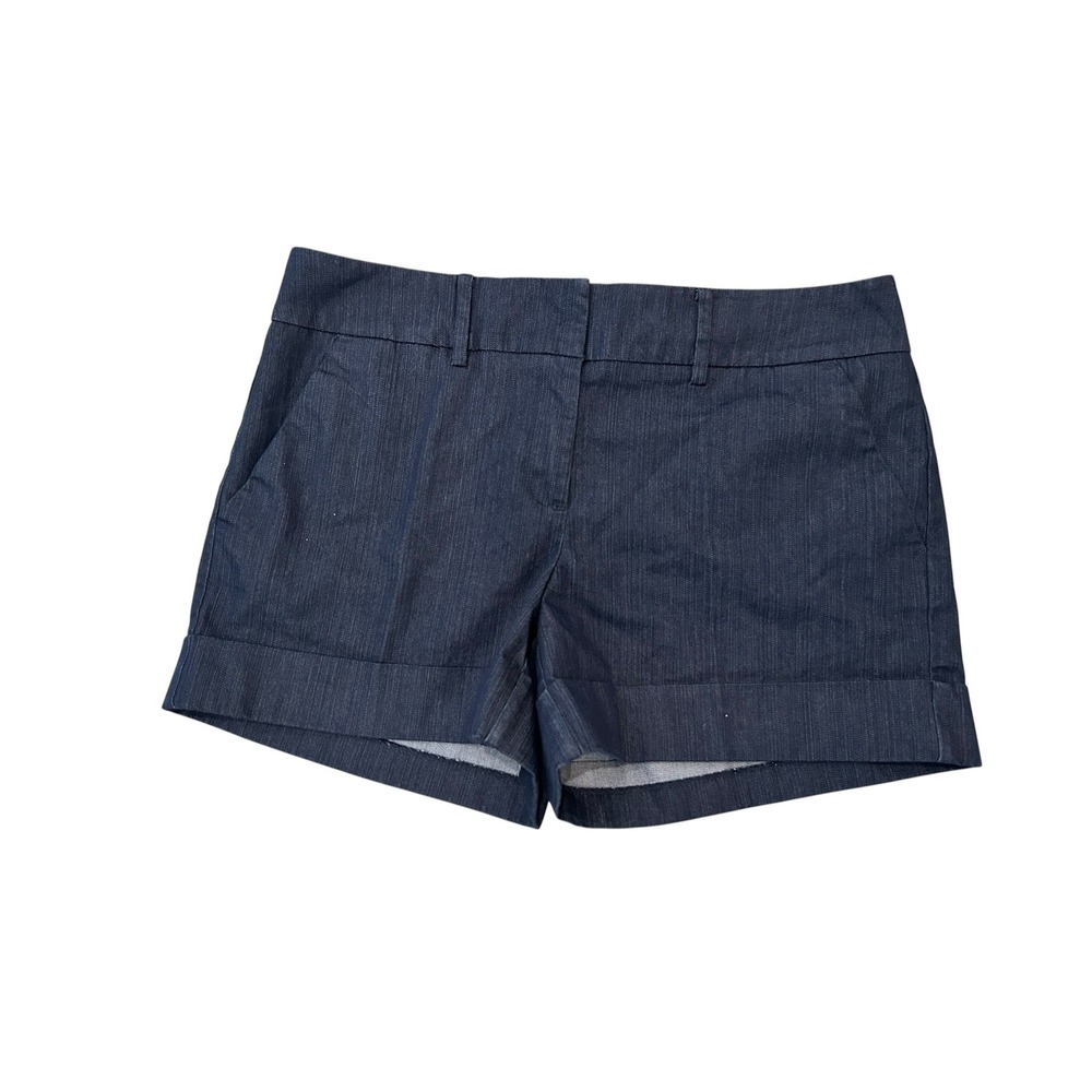 New York & Company 7th Avenue Suiting Collection Navy Blue Cuffed Shorts Size 10